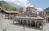 Rila Monastery, the five domed church the Nativity of the Virgin 